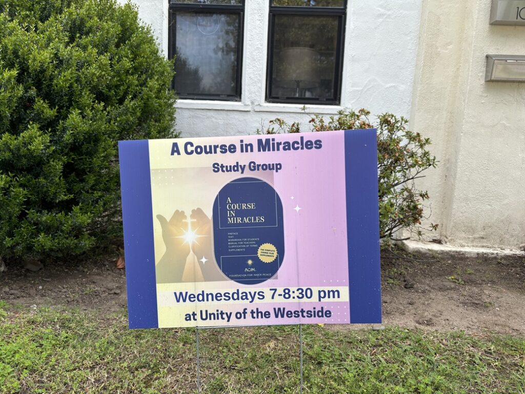 a course in miracles at unity of the westside