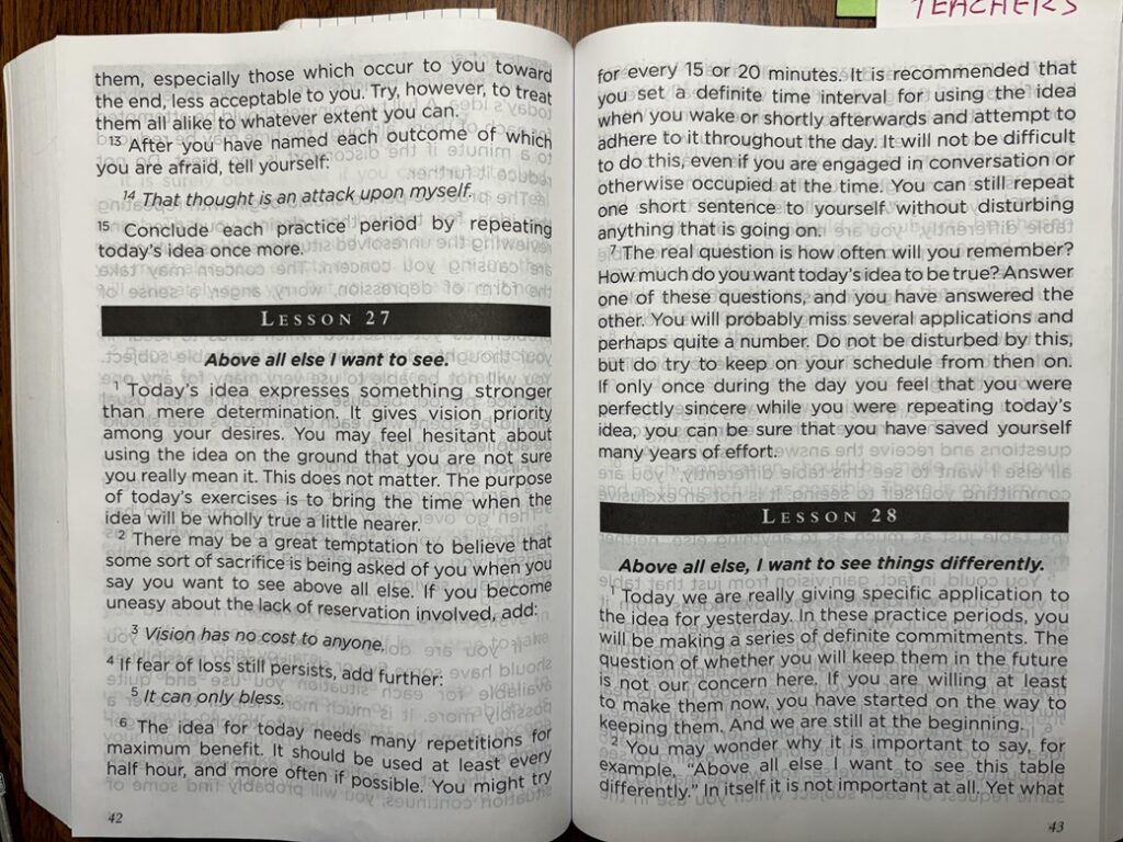 a course in miracles text