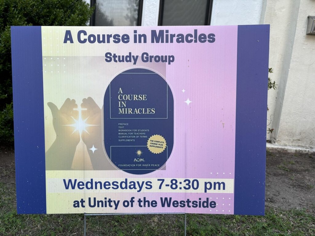 a course in miracles unity of the westside